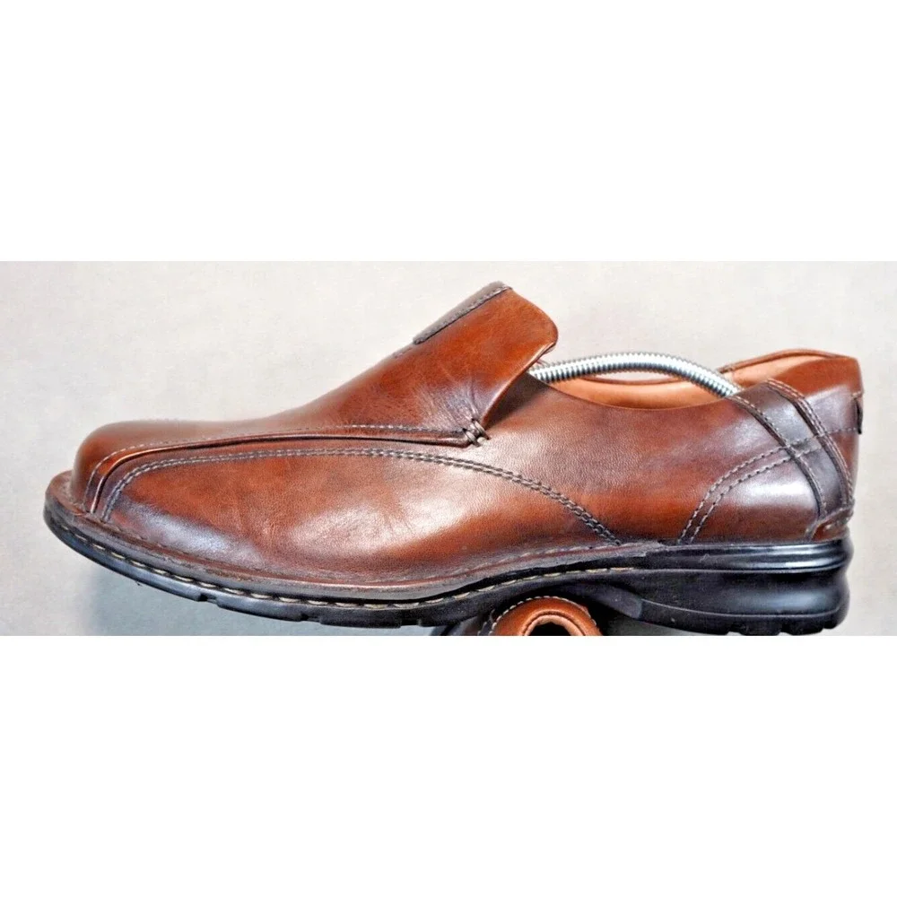 Clarks Men's 11.5 M‎ Brown Smooth Dress Loafer Style 70846